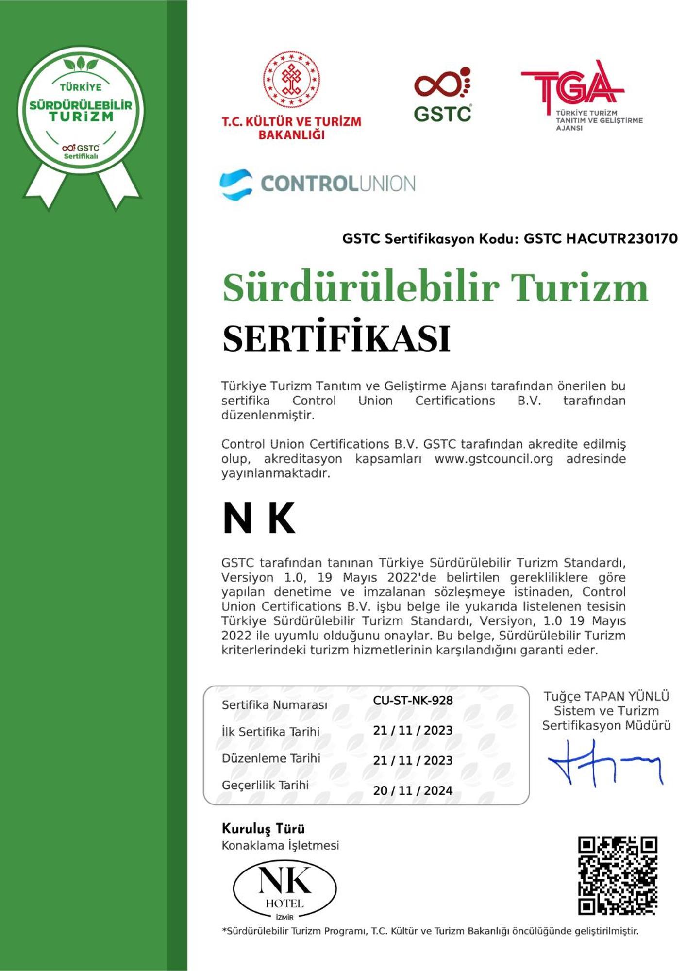 Nk Hotel Ізмір Екстер'єр фото